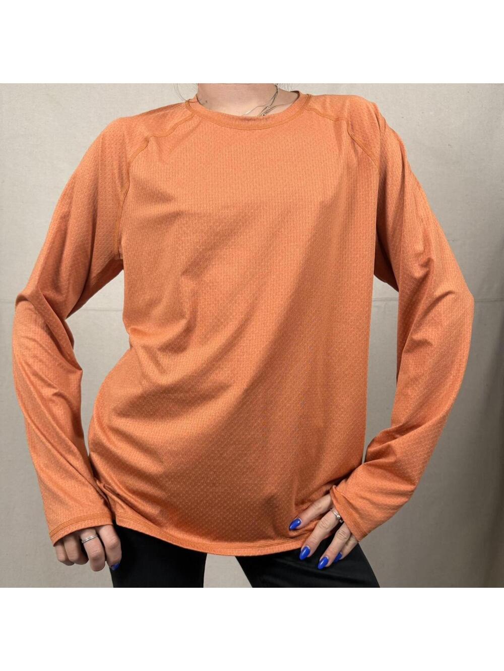 REI Co-op Long Sleeve Tech Tee – Burnt Orange, Size L